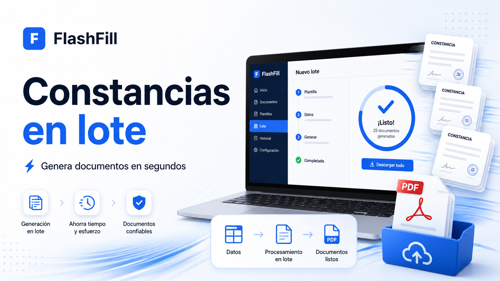 Generar constancias en lote